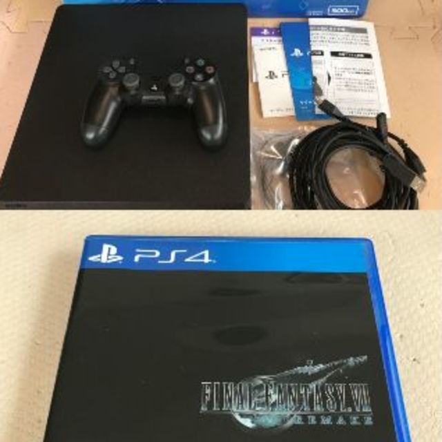 SONY(ソニー)の【美品】PS4 500GB 本体 FF7 リメイク セット エンタメ/ホビーのゲームソフト/ゲーム機本体(家庭用ゲーム機本体)の商品写真