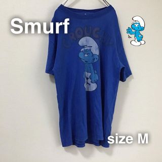 アメリヴィンテージ(Ameri VINTAGE)のTHE Smurf スマーフ　Tシャツ M 訳あり　古着女子　フルジョ(Tシャツ/カットソー(半袖/袖なし))