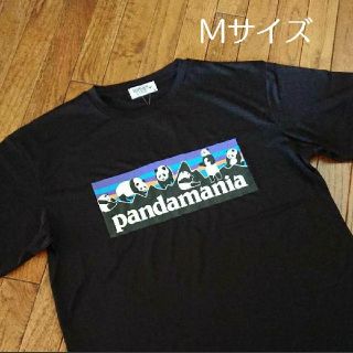 【新品】メンズTシャツ　紳士半袖　パンダマニア　pandamania  M(Tシャツ/カットソー(半袖/袖なし))