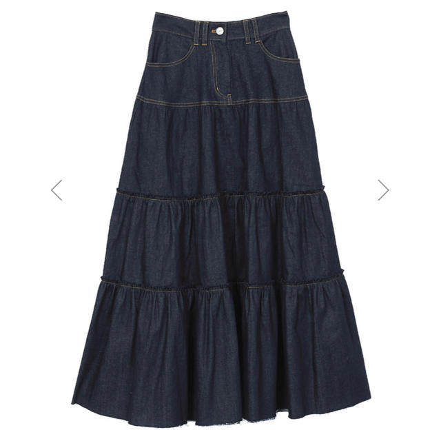 Ameri VINTAGE(アメリヴィンテージ)の【最終値下げ】DENIM TIERED SKIRT レディースのスカート(ロングスカート)の商品写真