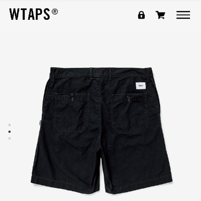 W)taps(ダブルタップス)の定価以下【S】BUDS SHORTS　黒　ss20 メンズのパンツ(ショートパンツ)の商品写真