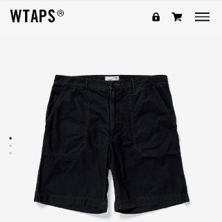 ダブルタップス(W)taps)の定価以下【S】BUDS SHORTS　黒　ss20(ショートパンツ)