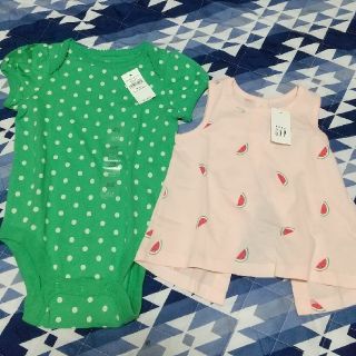 ベビーギャップ(babyGAP)のbaby GAP 新品 すいか 水玉 子供服(シャツ/カットソー)