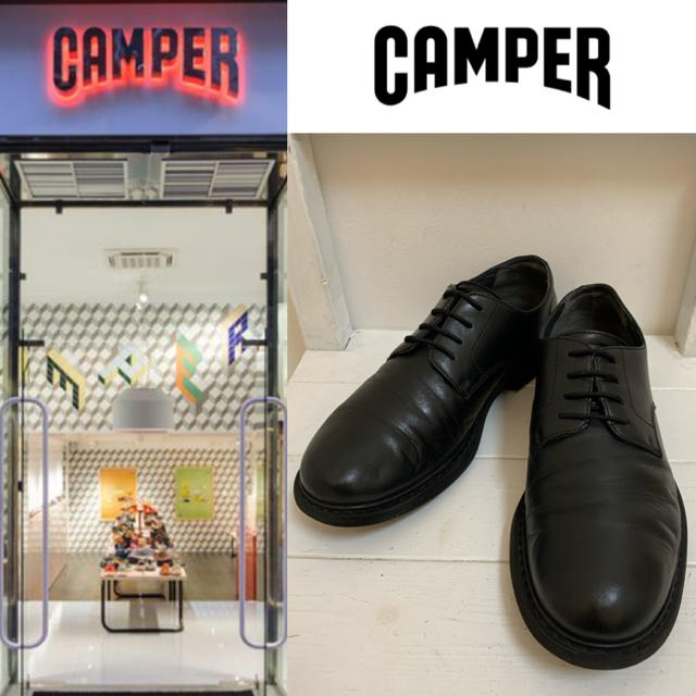 CAMPER VINTAGE カンペール Neuman レザーシューズ ブラック