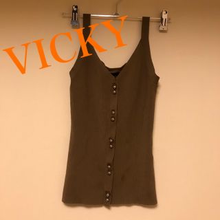 ビッキー(VICKY)のビッキー　タンクトップ  茶色(タンクトップ)