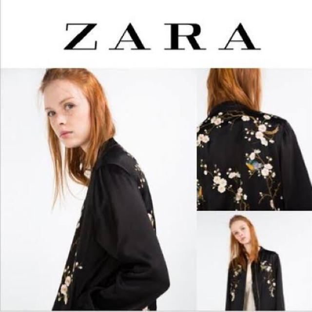 ZARA(ザラ)の💐秋冬 ZARA 刺繍ジャケット スカジャン ボンバー ジャケット レディースのジャケット/アウター(スカジャン)の商品写真