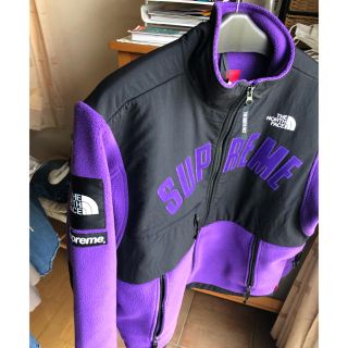 シュプリーム(Supreme)のsupreme The North Face fleece M 紫(ブルゾン)