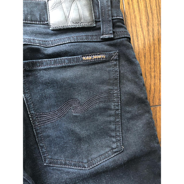 Nudie Jeans(ヌーディジーンズ)の5uck6r様ヌーディジーンズ　ブラックスキニー　30インチ メンズのパンツ(デニム/ジーンズ)の商品写真