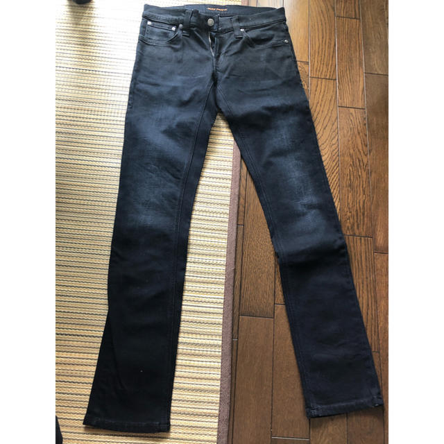 Nudie Jeans(ヌーディジーンズ)の5uck6r様ヌーディジーンズ　ブラックスキニー　30インチ メンズのパンツ(デニム/ジーンズ)の商品写真