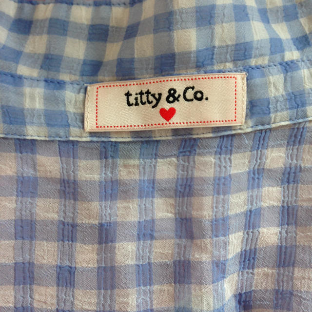 titty&co(ティティアンドコー)の ギンガムチェック♡ブラウス シャツ レディースのトップス(シャツ/ブラウス(半袖/袖なし))の商品写真