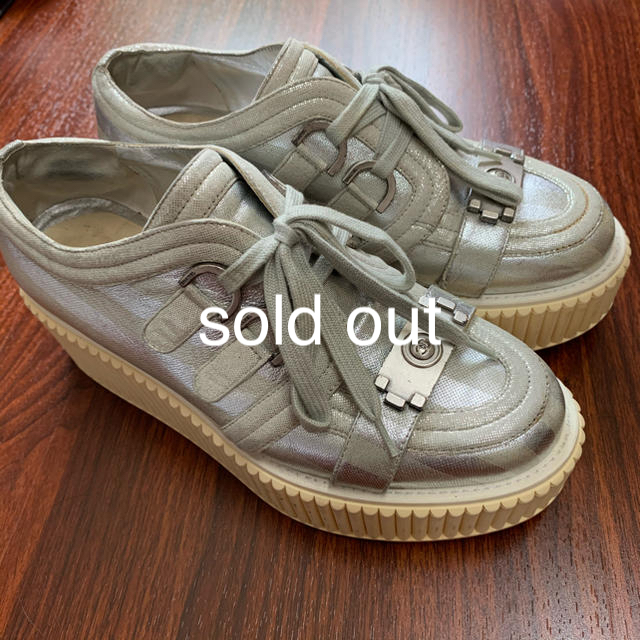 CHANEL スニーカー 厚底 シューズ シャネル 38 【ついに再販開始