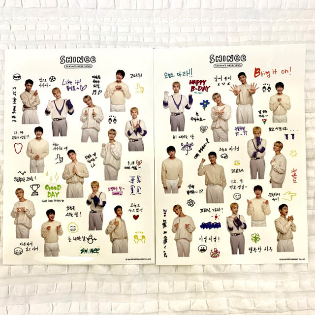 SHINee(シャイニー)のSHINee シーズングリーティング ステッカー エンタメ/ホビーのCD(K-POP/アジア)の商品写真