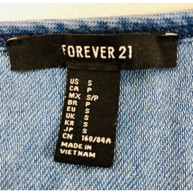 FOREVER 21(フォーエバートゥエンティーワン)の♡フォーエバー21♡ デニム ワンピース レディースのワンピース(ミニワンピース)の商品写真