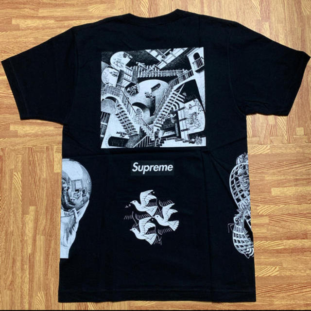 Supreme M.C. Escher Collage box logo tee