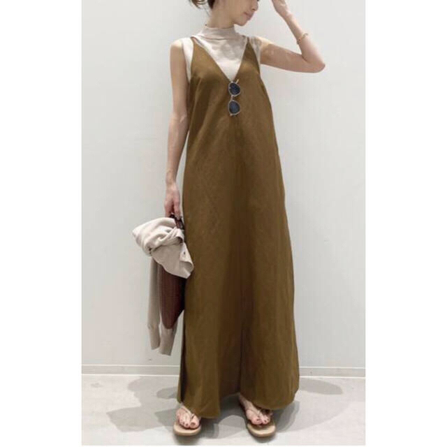 美品！アパルトモン 【KALLMEYER】LINEN SLIP DRESS 38