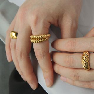 セオリー(theory)のTwist rope gold ring No.407(リング(指輪))