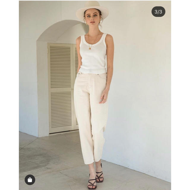 ALEXIA STAM(アリシアスタン)のArrow Pocket Slouchy Pants Ivory レディースのパンツ(カジュアルパンツ)の商品写真