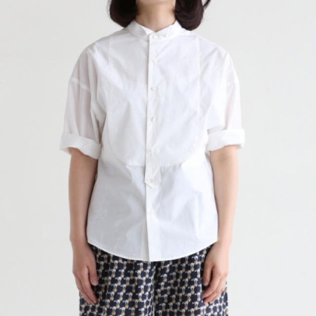 beautiful people(ビューティフルピープル)のbeautiful people typewriter shirt【ホワイト】 レディースのトップス(シャツ/ブラウス(半袖/袖なし))の商品写真