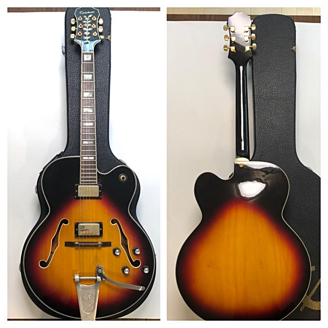 Epiphone(エピフォン)の【ビグズビー搭載】Epiphone BROADWAY VC 2001年製HC付 楽器のギター(エレキギター)の商品写真