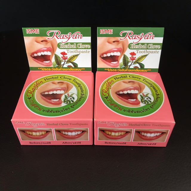 タイ製 ハーブ歯磨き粉 2点セット テープタイ 濃縮ハーブ タイ 歯磨き粉 70g
