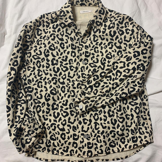 moussy デニムジャケット　レオパード