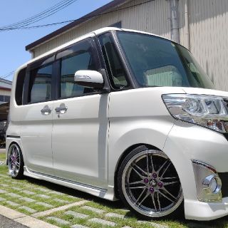 ダイハツ(ダイハツ)の車検有り★ターボでペタペタ仕様！最高グレード!タントカスタムRSSA  電動ドア(車体)