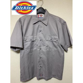 ディッキーズ(Dickies)のレア！　ディッキーズ　ワークシャツ　半袖シャツ　グレー　アメカジ　半袖(シャツ)