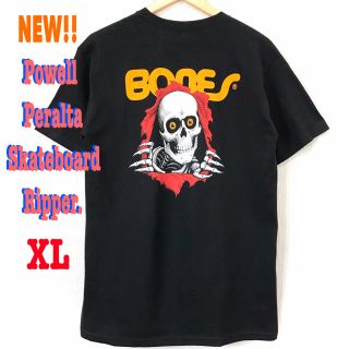 パウエル(POWELL)のレア☆ パウエル ペラルタ リッパー Tシャツ 黒 XL相当 ボーンズ(Tシャツ/カットソー(半袖/袖なし))