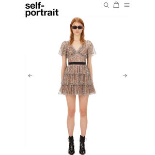 セルフポートレイト(SELF PORTRAIT)の❤️ 正規品 Selfportrait2020新作新品　ミニワンピース 綺麗(ミニワンピース)