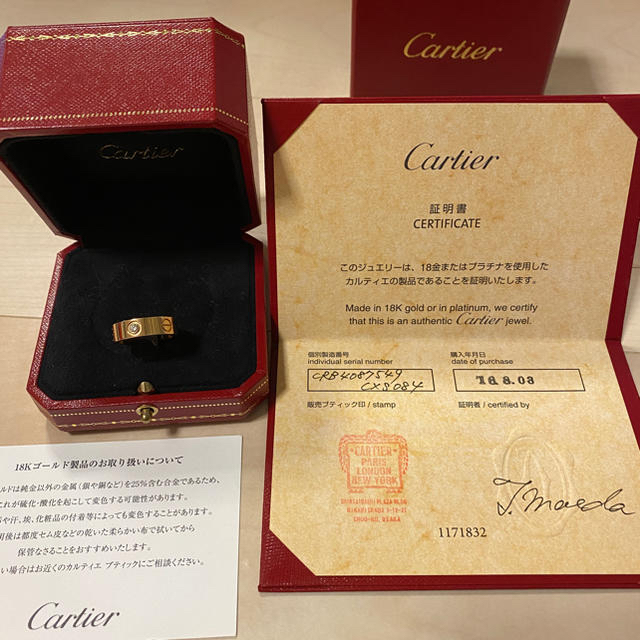 非常に高い品質 Cartier - 【美品】Cartier カルティエ ラブリング 3P