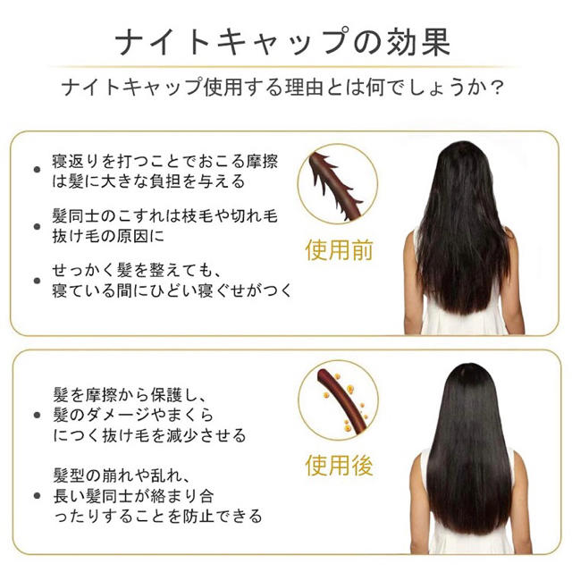 シルクキャップ ナイトキャップ ヘアキャップ ナイトウェア くせ毛 切れ毛 防止の通販 By Dearblue Shop ラクマ