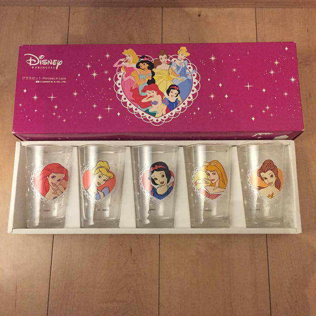 Disney(ディズニー)のディズニー プリンセス グラス セット インテリア/住まい/日用品のキッチン/食器(グラス/カップ)の商品写真