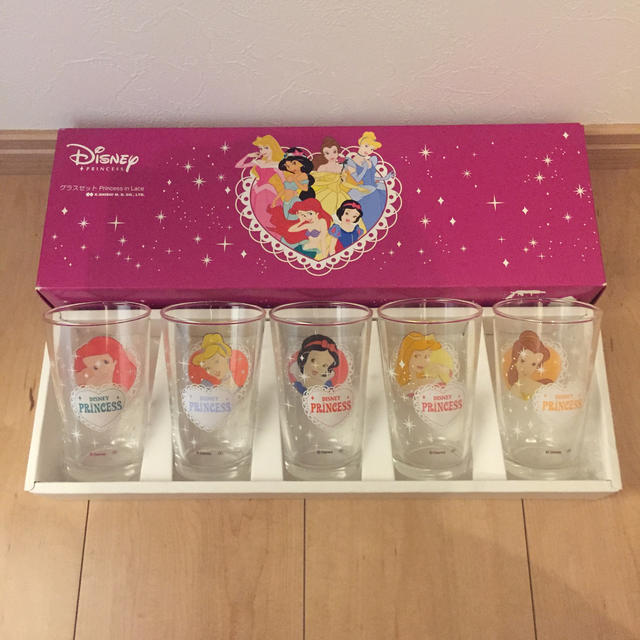 Disney(ディズニー)のディズニー プリンセス グラス セット インテリア/住まい/日用品のキッチン/食器(グラス/カップ)の商品写真