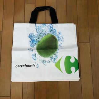 フランス carrefour カルフール スーパー エコバッグ(エコバッグ)