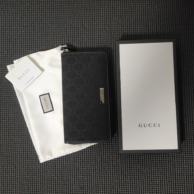 Gucci(グッチ)の新品未使用 GUCCI 長財布 ブラック 307980 KY9IR 1000 メンズのファッション小物(長財布)の商品写真