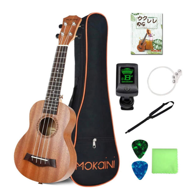 ウクレレ Ukulele ソプラノ 初心者セット【新品、送料無料】