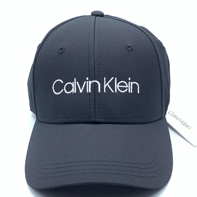 Calvin Klein(カルバンクライン)の【新品】CALVIN KLEIN キャップ ブラック ロゴ入り メンズの帽子(キャップ)の商品写真