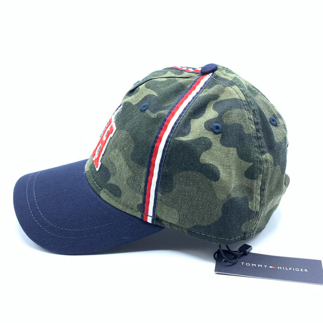 TOMMY HILFIGER(トミーヒルフィガー)の【新品】TOMMY HILFIGER キャップ 迷彩柄 ロゴ入り メンズの帽子(キャップ)の商品写真