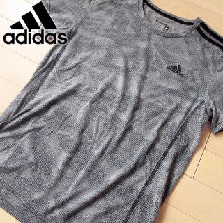 アディダス(adidas)の超美品 M アディダス essentials メンズ Tシャツ グレー(Tシャツ/カットソー(半袖/袖なし))