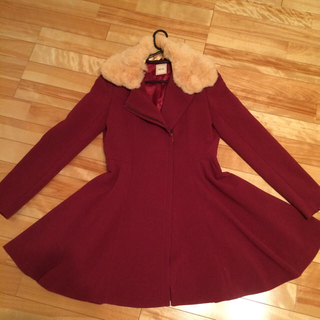 極美品 MiiA エレガントな襟 ウール コート