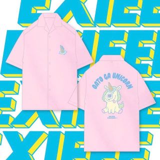 EXIEEE ユニコーン5分袖スーパーBIGTシャツ