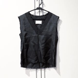 マルタンマルジェラ(Maison Martin Margiela)のMaison Margiela ノースリーブブラウス インサイドアウト(シャツ/ブラウス(半袖/袖なし))