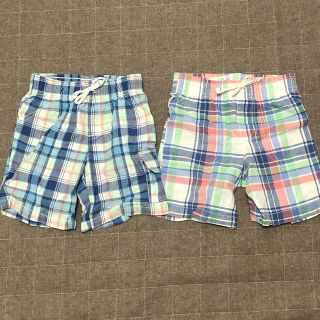 カーターズ(carter's)の（430）Carter’s ショートパンツ チェック柄 2枚セット 3t(パンツ/スパッツ)