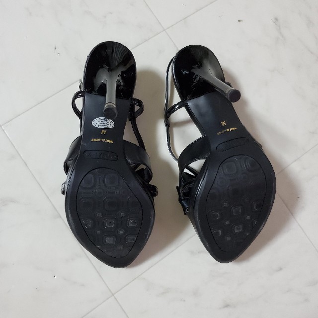COMEX(コメックス)のコメックス　サンダル　黒Mサイズ レディースの靴/シューズ(ハイヒール/パンプス)の商品写真