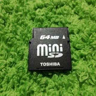 トウシバ(東芝)の【新品】ミニSDカード【64MB】TOSHIBA(PC周辺機器)