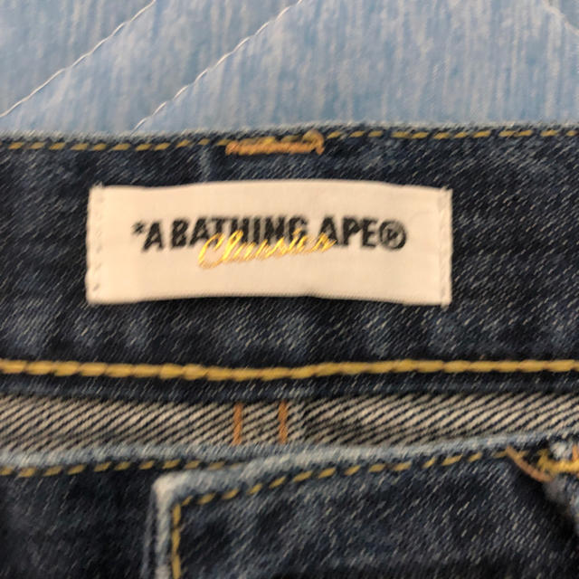 A BATHING APE(アベイシングエイプ)のアベイジングエイプ ape パンツ メンズのパンツ(デニム/ジーンズ)の商品写真