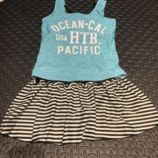 オーシャンパシフィック(OCEAN PACIFIC)のオーシャンパシフィック@OP水着3点セットタンキニ160cm(水着)