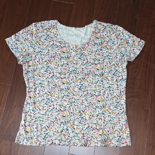 ベルメゾン(ベルメゾン)のリバティプリント Tシャツ LL(Tシャツ(半袖/袖なし))