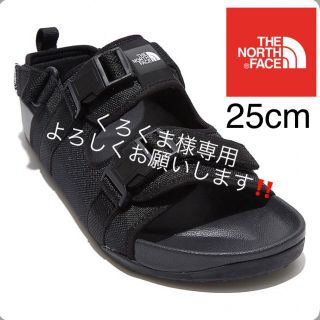 ザノースフェイス(THE NORTH FACE)の新品未使用品‼️ノースフェイス サンダル 25cm 海外モデル日本未発売ブラック(サンダル)