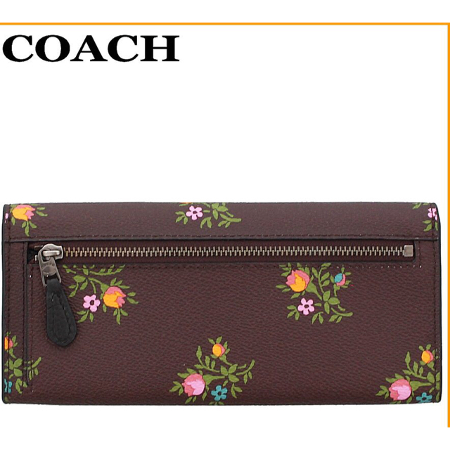 COACH(コーチ)のコーチ◆長財布◆COACH◆オックスブラッド◆フローラルプリント レディースのファッション小物(財布)の商品写真